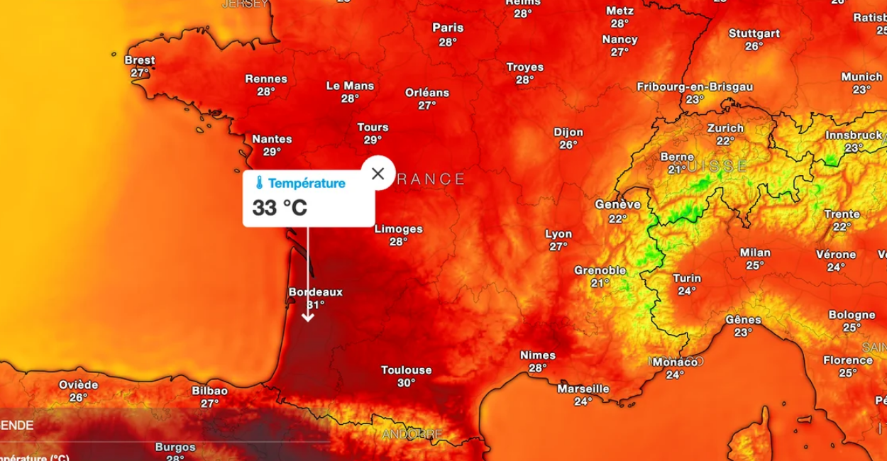 Alerte météo : "La barre des 30°C devrait être atteinte", un climat plus CHAUD en avril 2 Alerte météo : "La barre des 30°C devrait être atteinte", un climat plus CHAUD en avril Capture decran 2026 04 07 140248