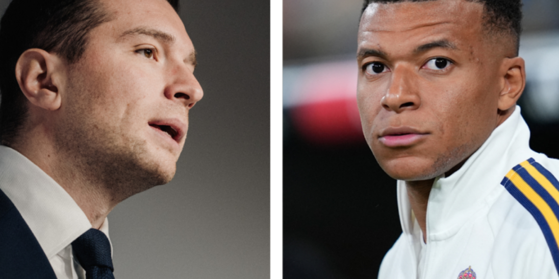 Bardella tacle Mbappé qui s'inquiète d'une victoire du RN 3 Bardella tacle Mbappé qui s'inquiète d'une victoire du RN Bardella tacle Mbappé qui s’inquiète d’une victoire du RN