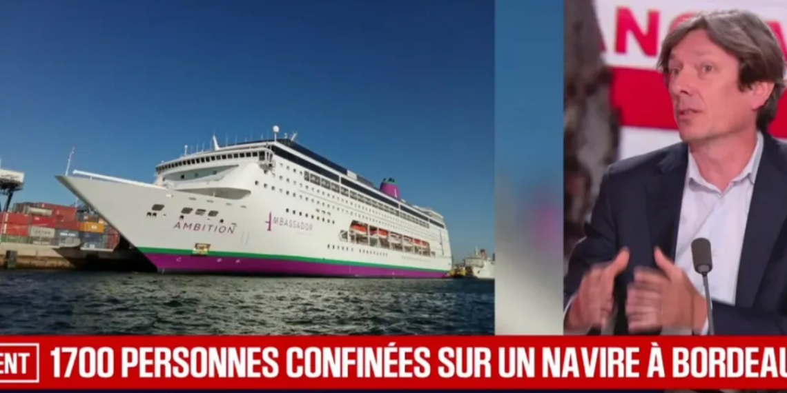 1.700 personnes confinées dans un paquebot à Bordeaux après un décès, une gastro-entérite suspectée