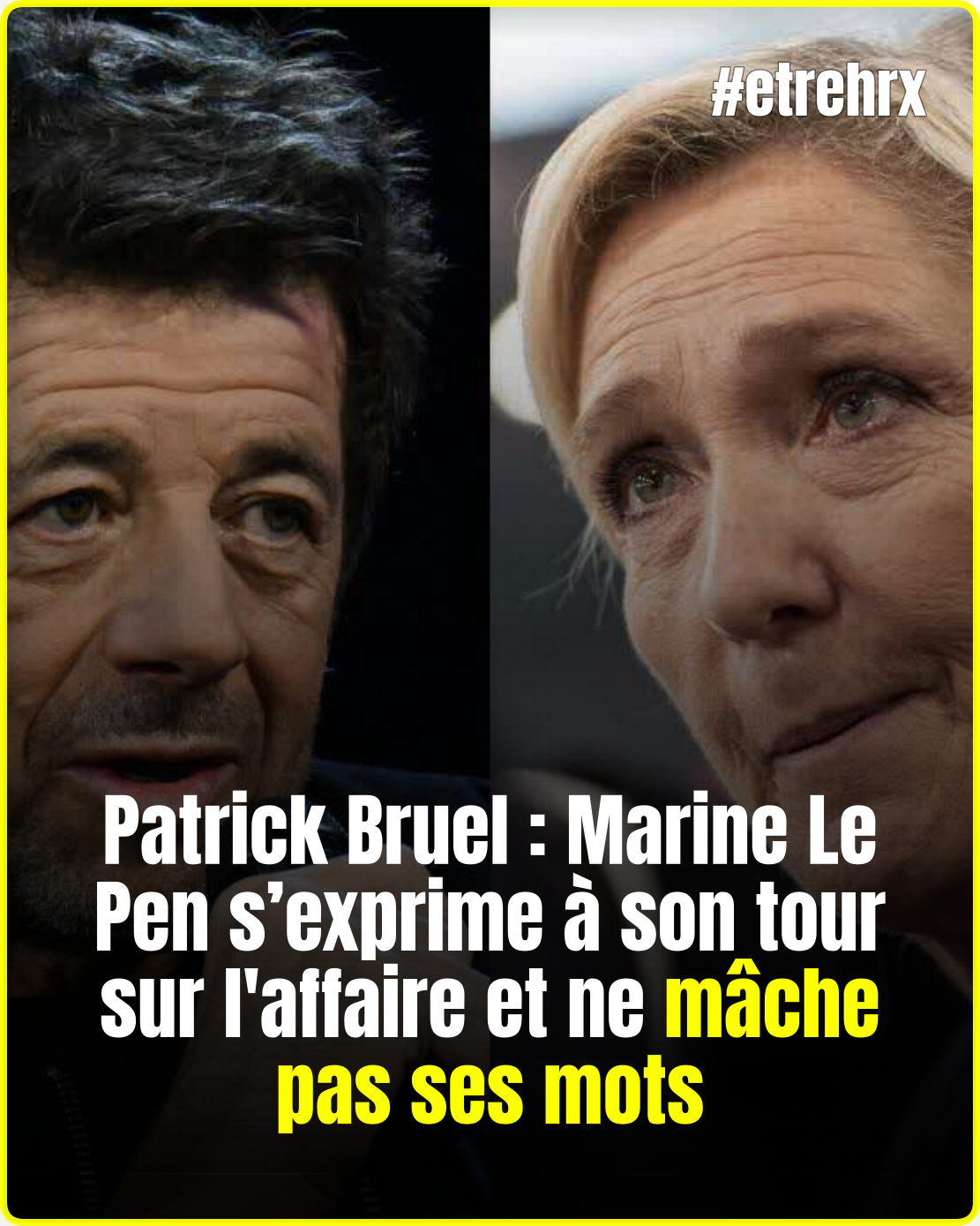 Marine Le Pen ne mâche pas ses mots en évoquant l’affaire Patrick Bruel…