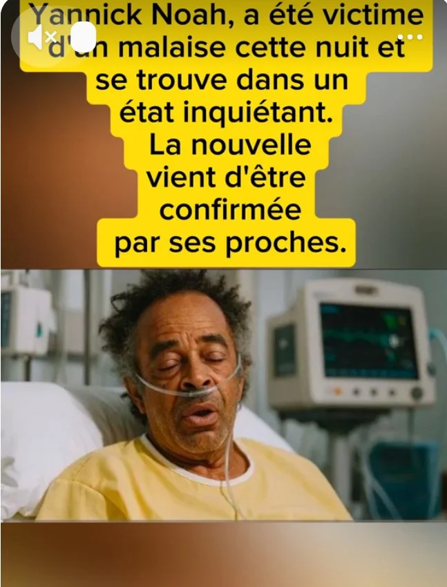 Mauvaise nouvelle pour Yannick Noah : hospitalisé, le chanteur annonce être victime d’un souci de santé qui touche 1 Français sur 10