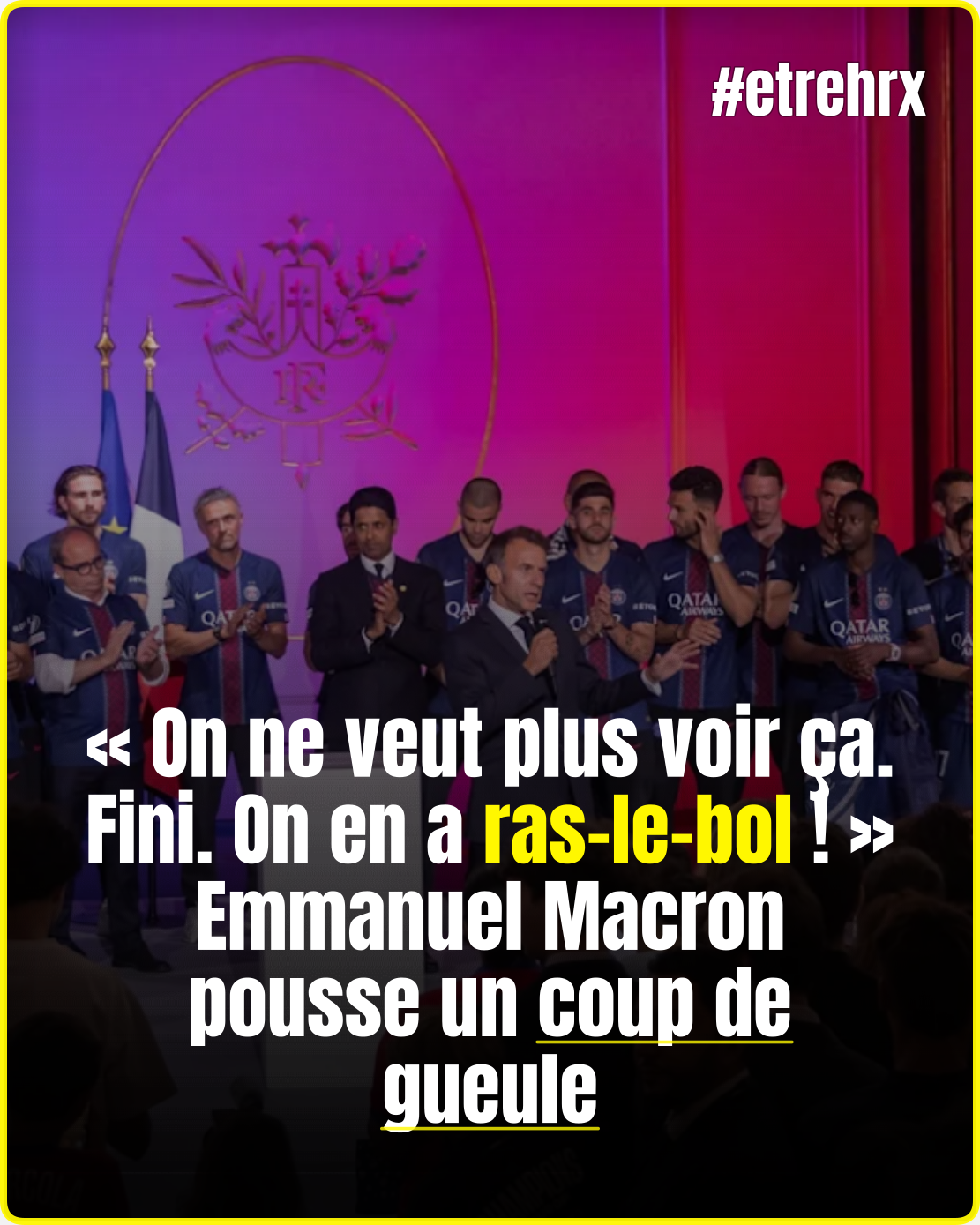 Emmanuel Macron pousse un coup de gueule et ne mâche plus ses mots…