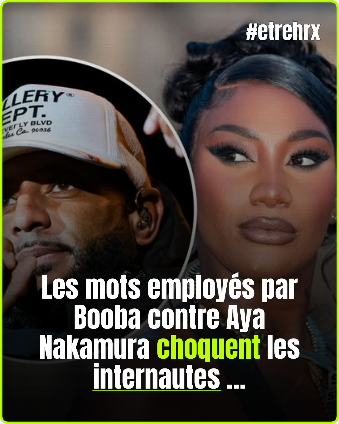 Booba déclenche une nouvelle polémique avec des propos visant Aya Nakamura…