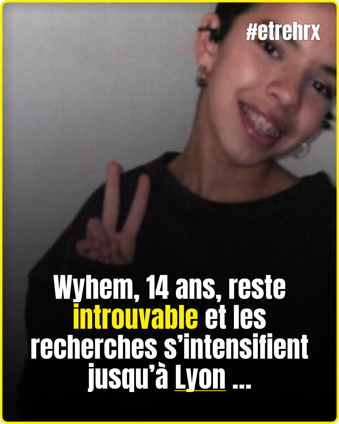 La disparition de cette jeune fille mobilise désormais de nombreux moyens…