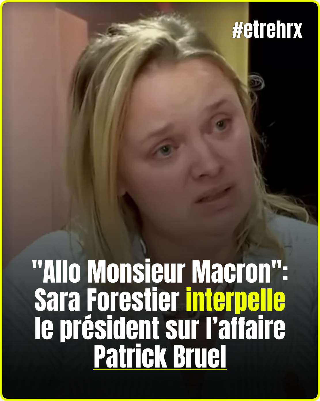« Allo Monsieur Macron »: Sara Forestier interpelle le président sur l’affaire Patrick Bruel