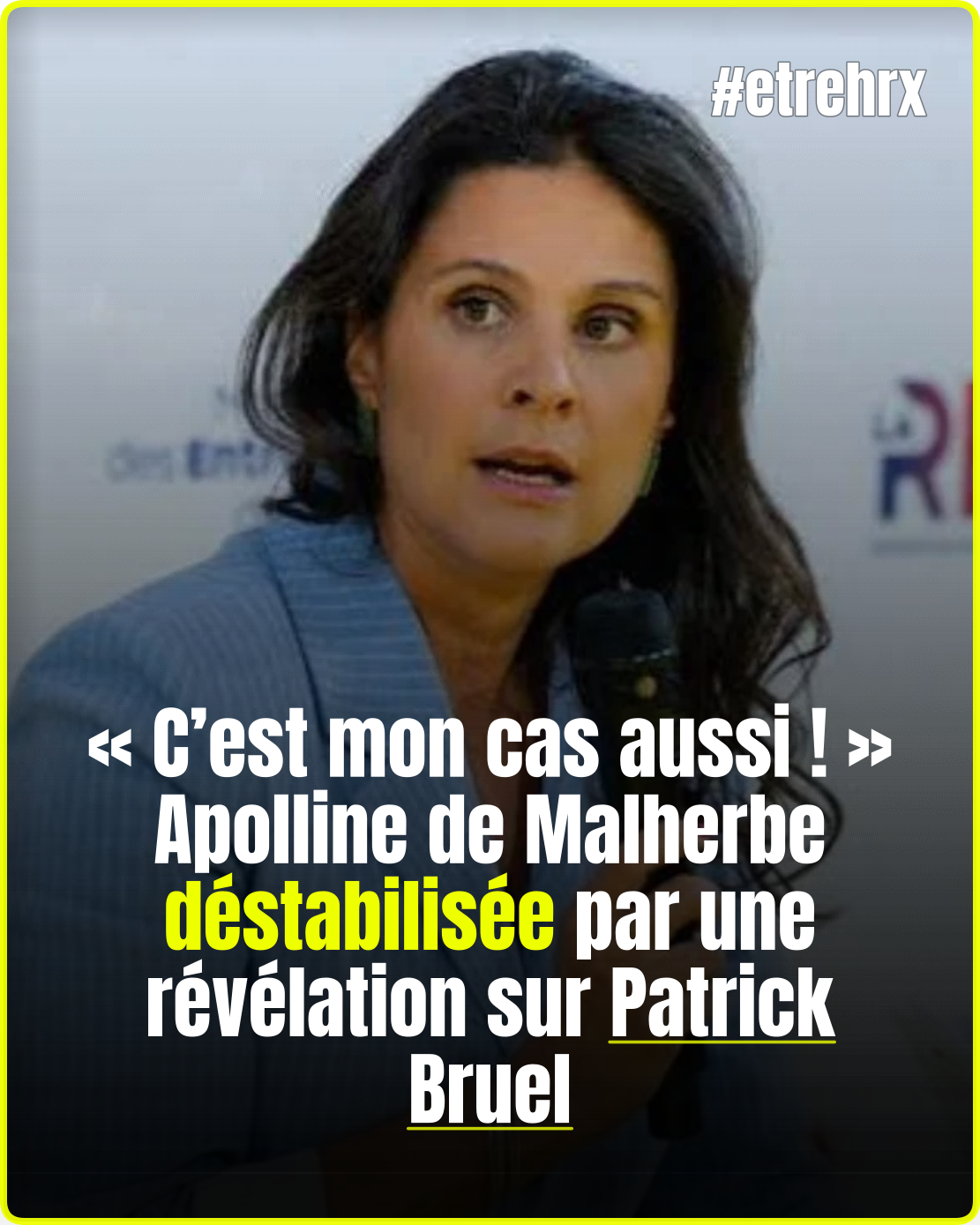 Affaire Patrick Bruel : « C&rsquo;est mon cas aussi ! », Apolline de Malherbe perturbée après une révélation choc