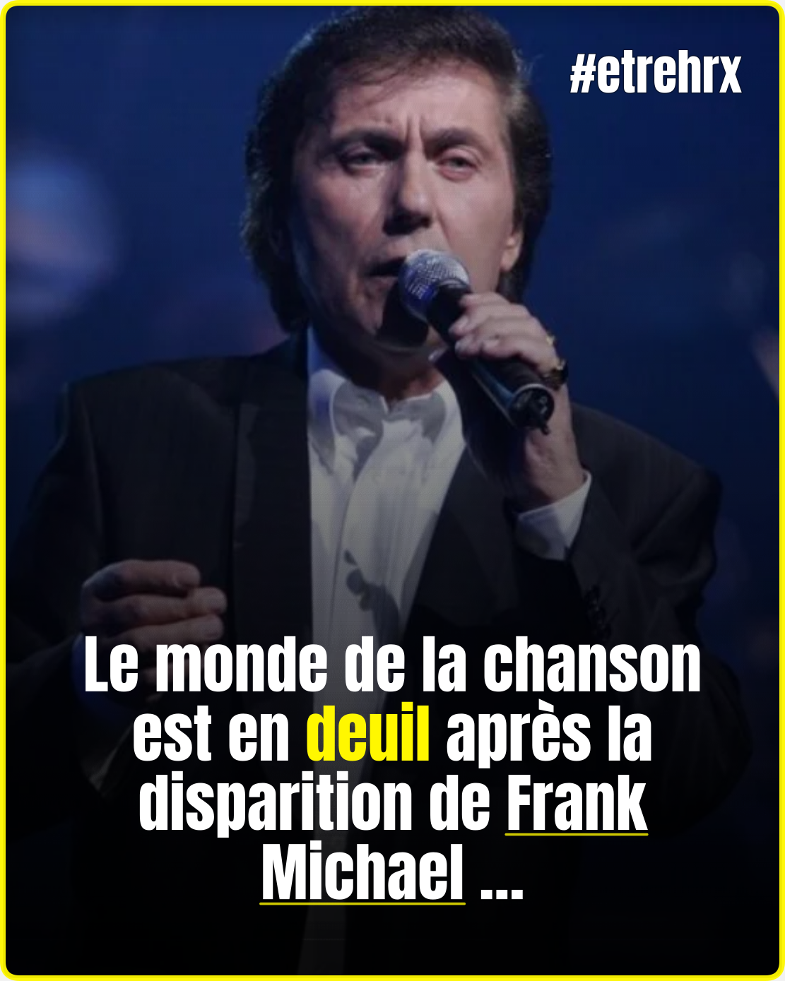Frank Michael est décédé à l&rsquo;âge de 79 ans, emporté par un cancer foudroyant
