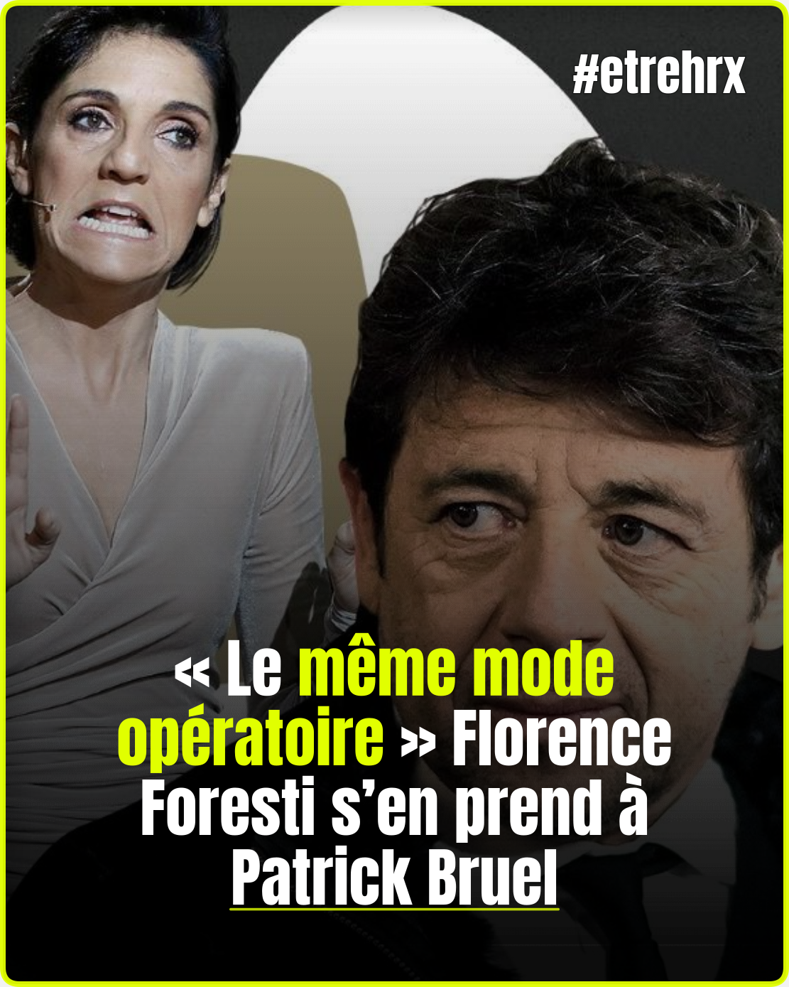 Florence Foresti tacle Patrick Bruel : “Le même mode opératoire”, cette vanne met le chanteur face à ses actes