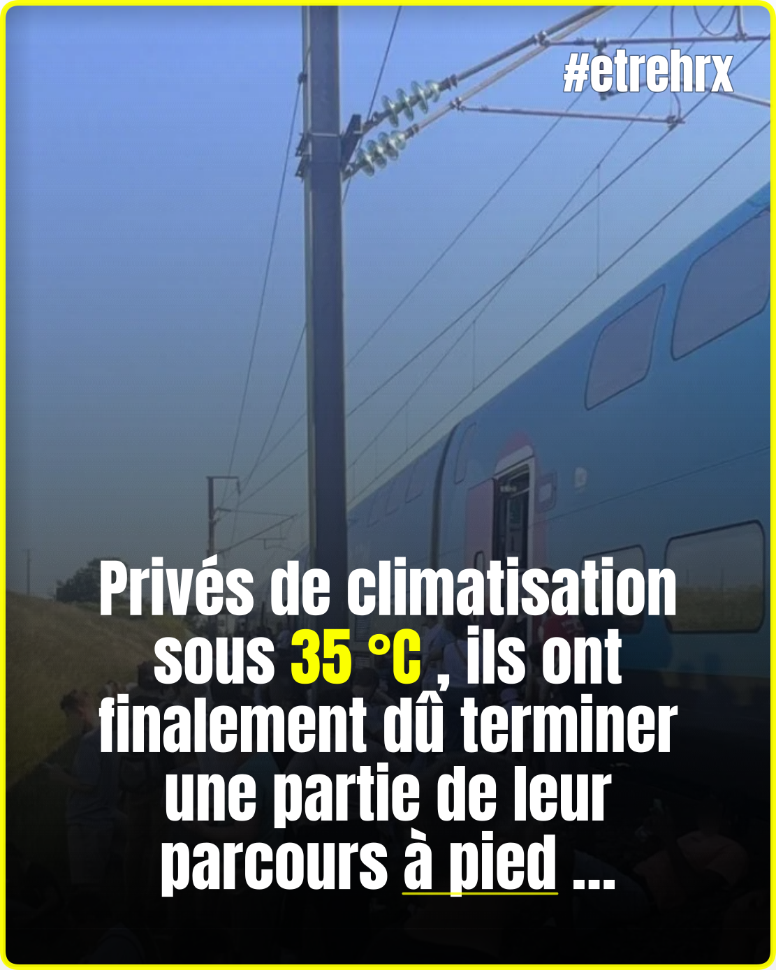 « Un sketch » : bloqués sans climatisation, les passagers d’un Ouigo contraints de finir leur trajet à pied sous 35 degrés