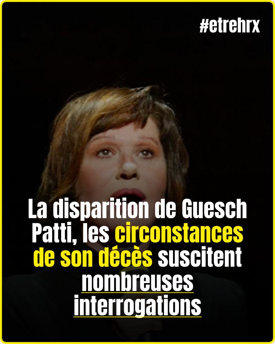 La chanteuse Guesch Patti, interprète du tube « Etienne », est décédée