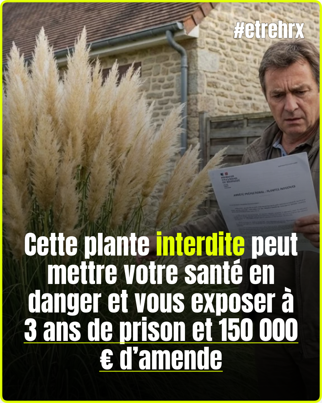 Jardin : cette plante interdite peut mettre votre santé en danger et vous exposer à 3 ans de prison et 150 000 € d’amende