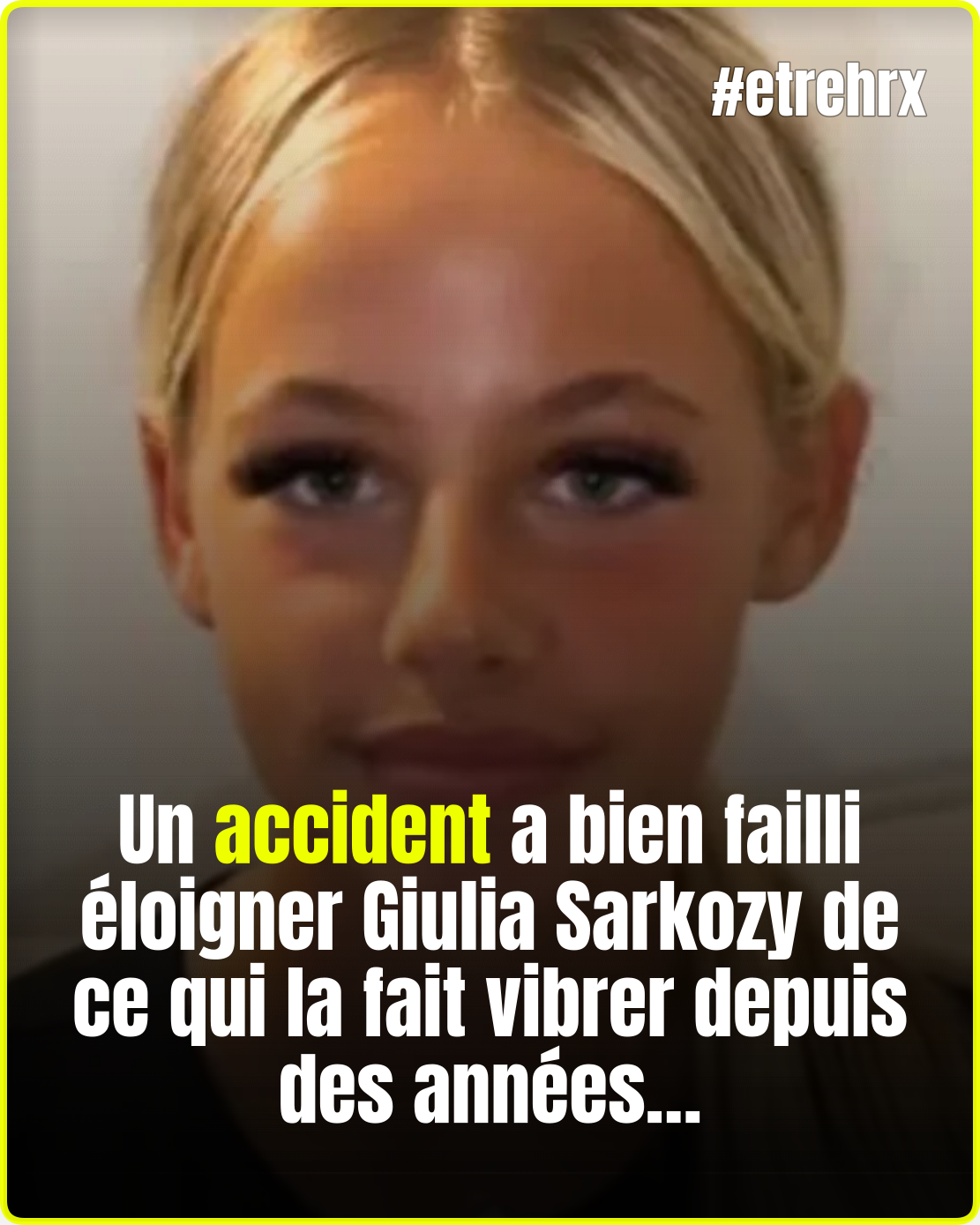 Giulia Sarkozy : après une chute, la fille de Carla Bruni a failli renoncer à sa grande passion