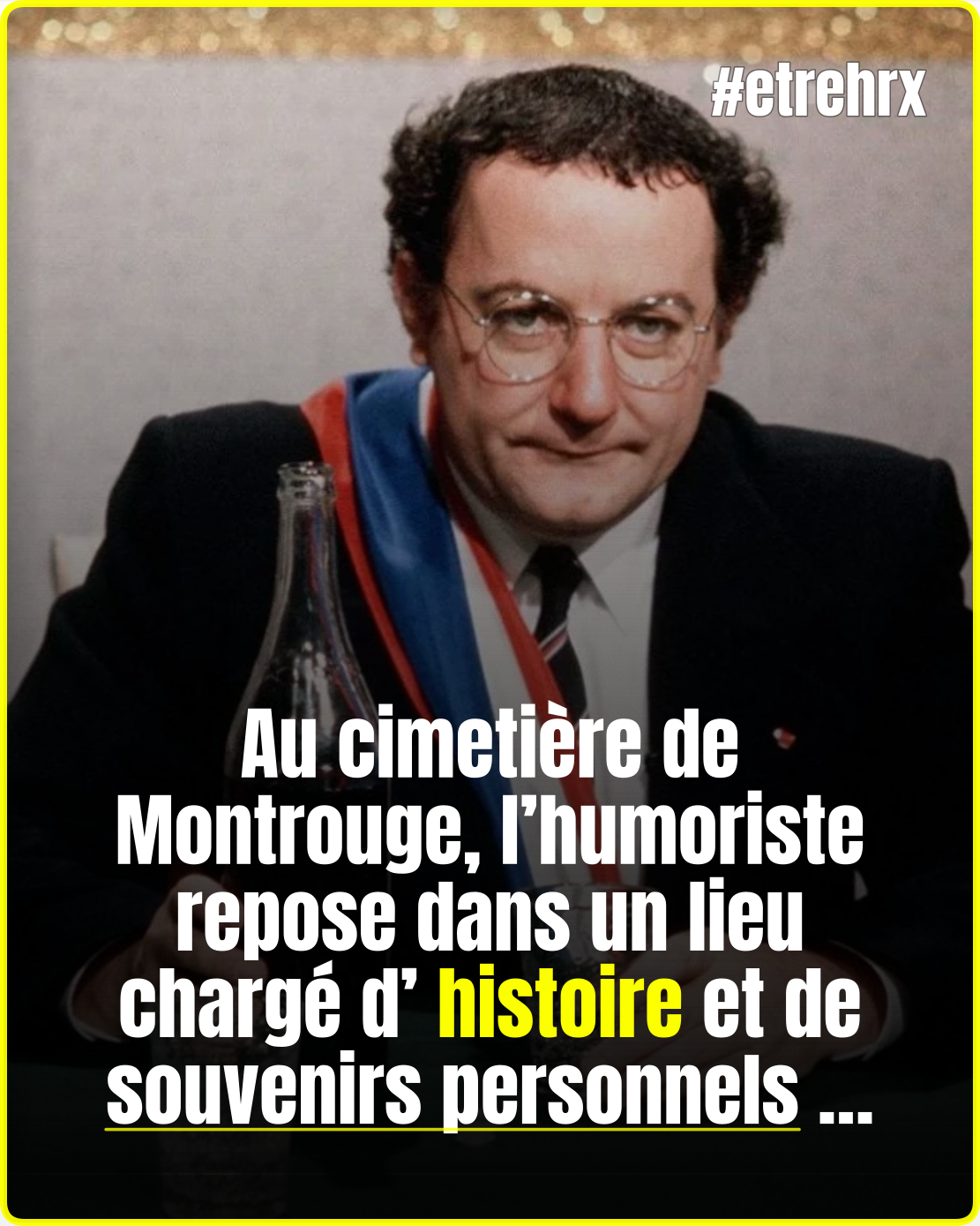 Coluche inhumé au cimetière de Montrouge à Paris : sa dernière demeure abrite aussi son grand amour