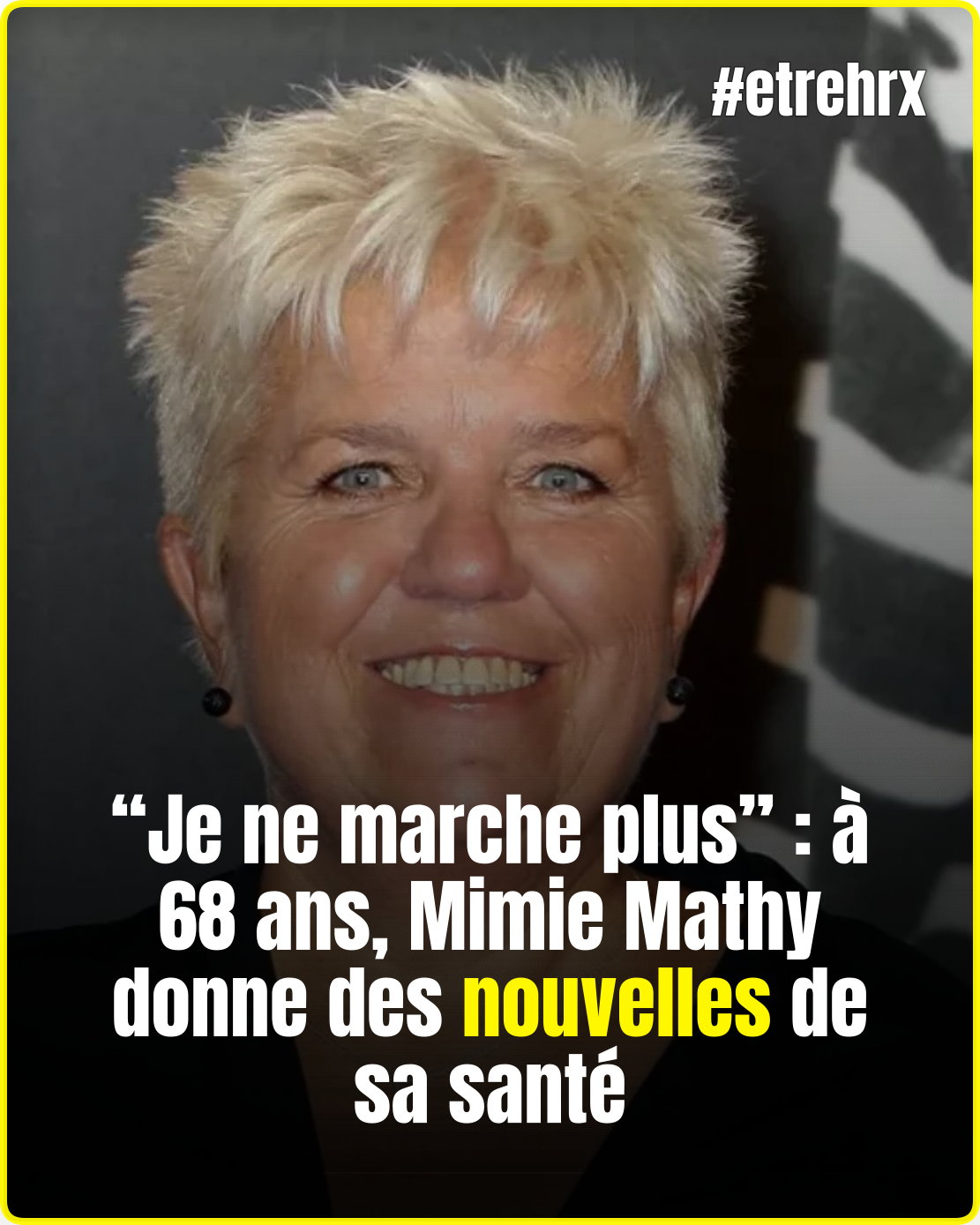 “Je ne marche plus” : à 68 ans, Mimie Mathy donne des nouvelles de sa santé