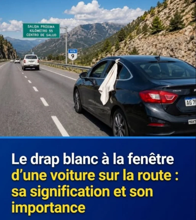 Un simple chiffon blanc à la fenêtre d’une voiture peut avoir une signification bien précise…