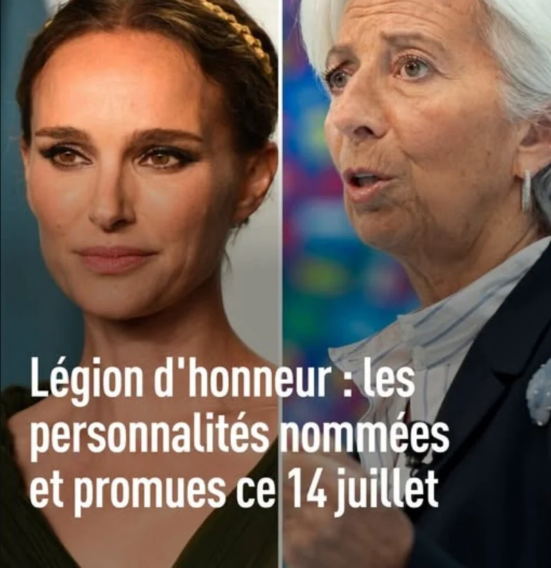 Légion d’honneur : Natalie Portman, Christine Lagarde, Pierre… Les personnalités nommées et