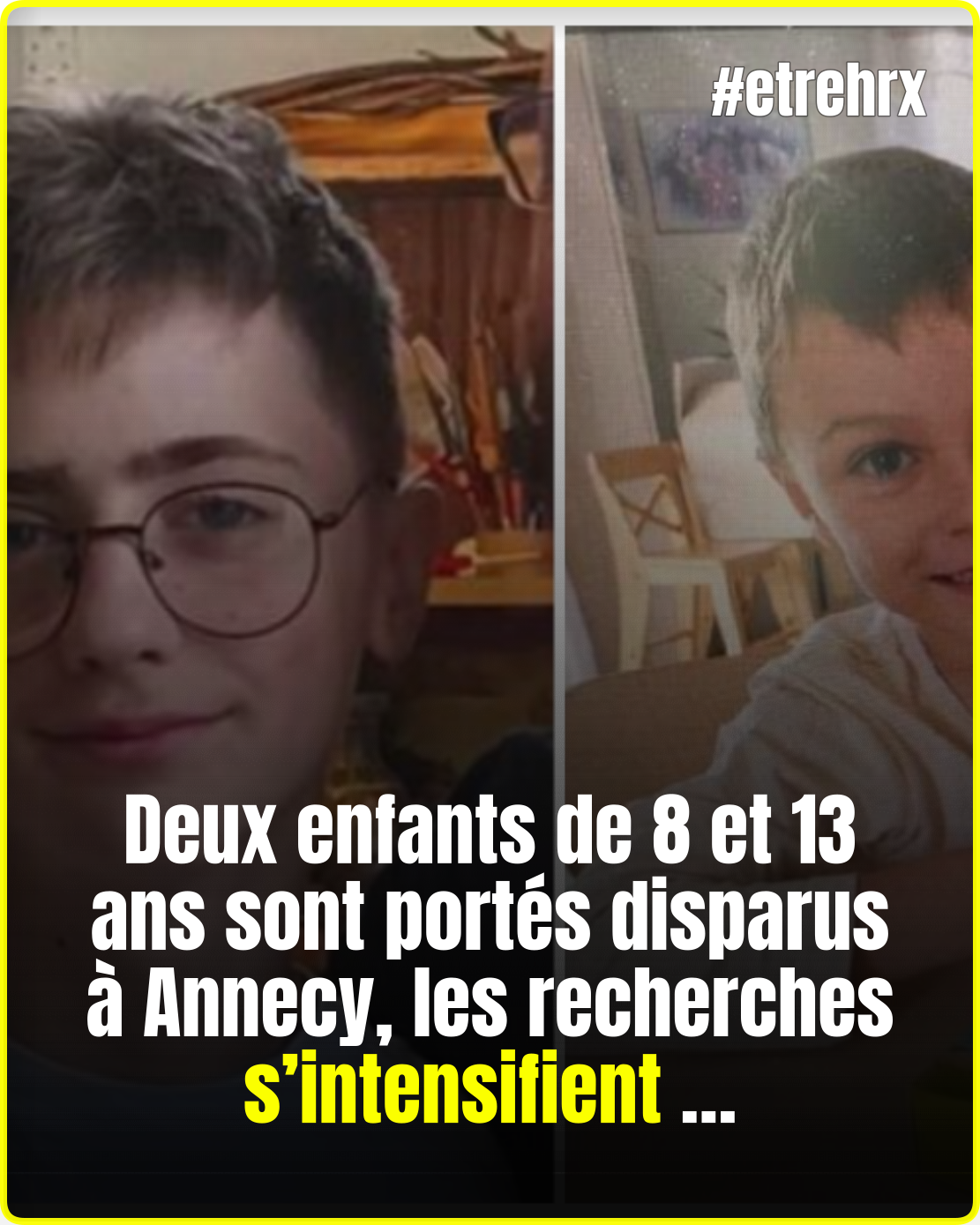 Deux enfants de 8 et 13 ans portés disparus à Annecy, la gendarmerie lance un appel à témoins