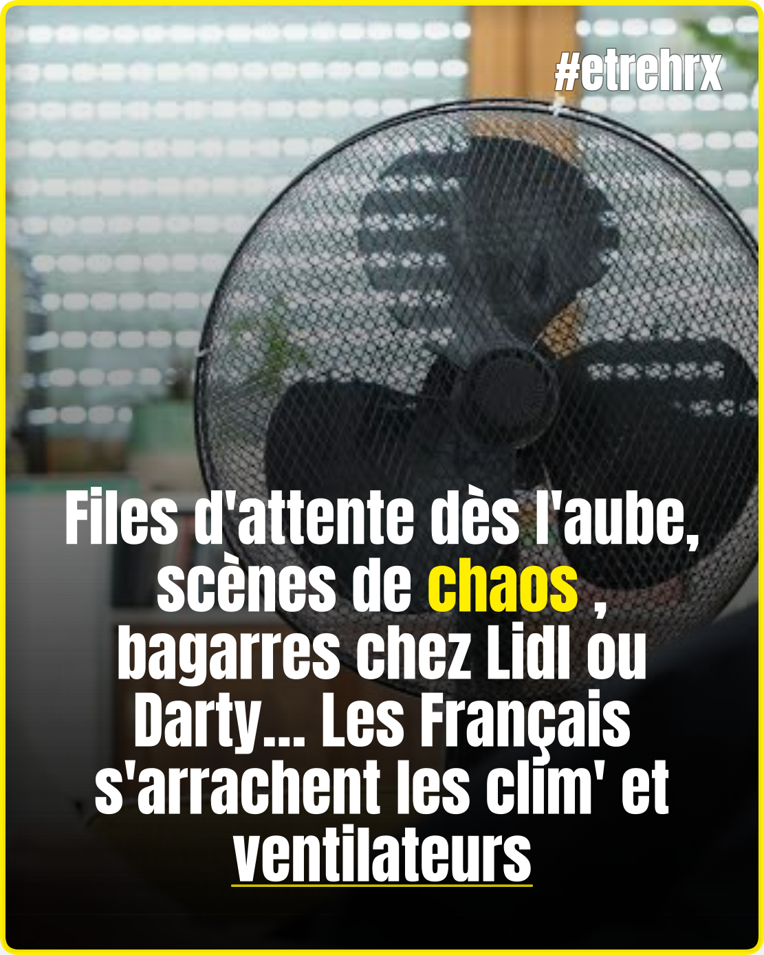 Files d&rsquo;attente dès l&rsquo;aube, scènes de chaos, bagarres chez Lidl ou Darty… Les Français s&rsquo;arrachent les clim&rsquo; et ventilateurs