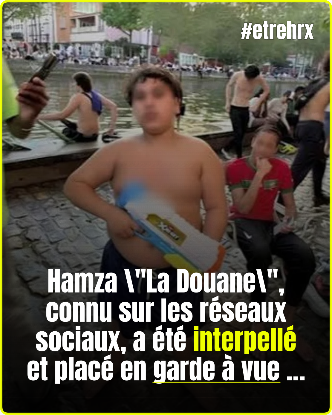 Hamza la Douane, la petite terreur du Canal Saint-Martin, a été interpellé et placé en garde à vue