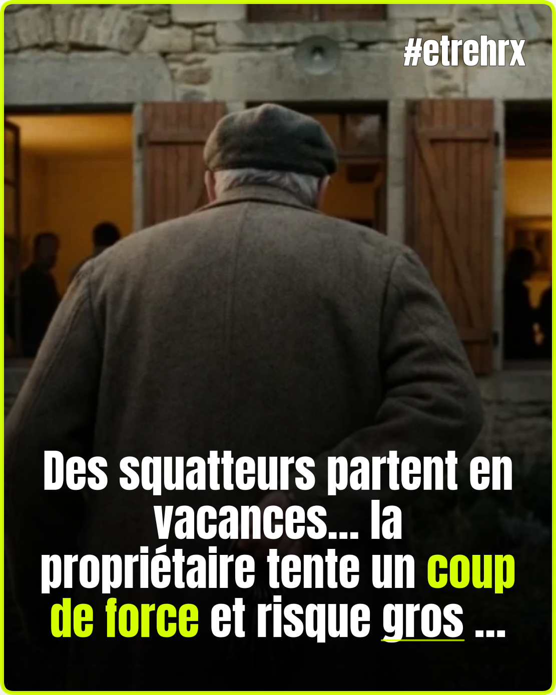Les squatteurs quittent temporairement les lieux… la décision de la propriétaire pourrait lui coûter cher…