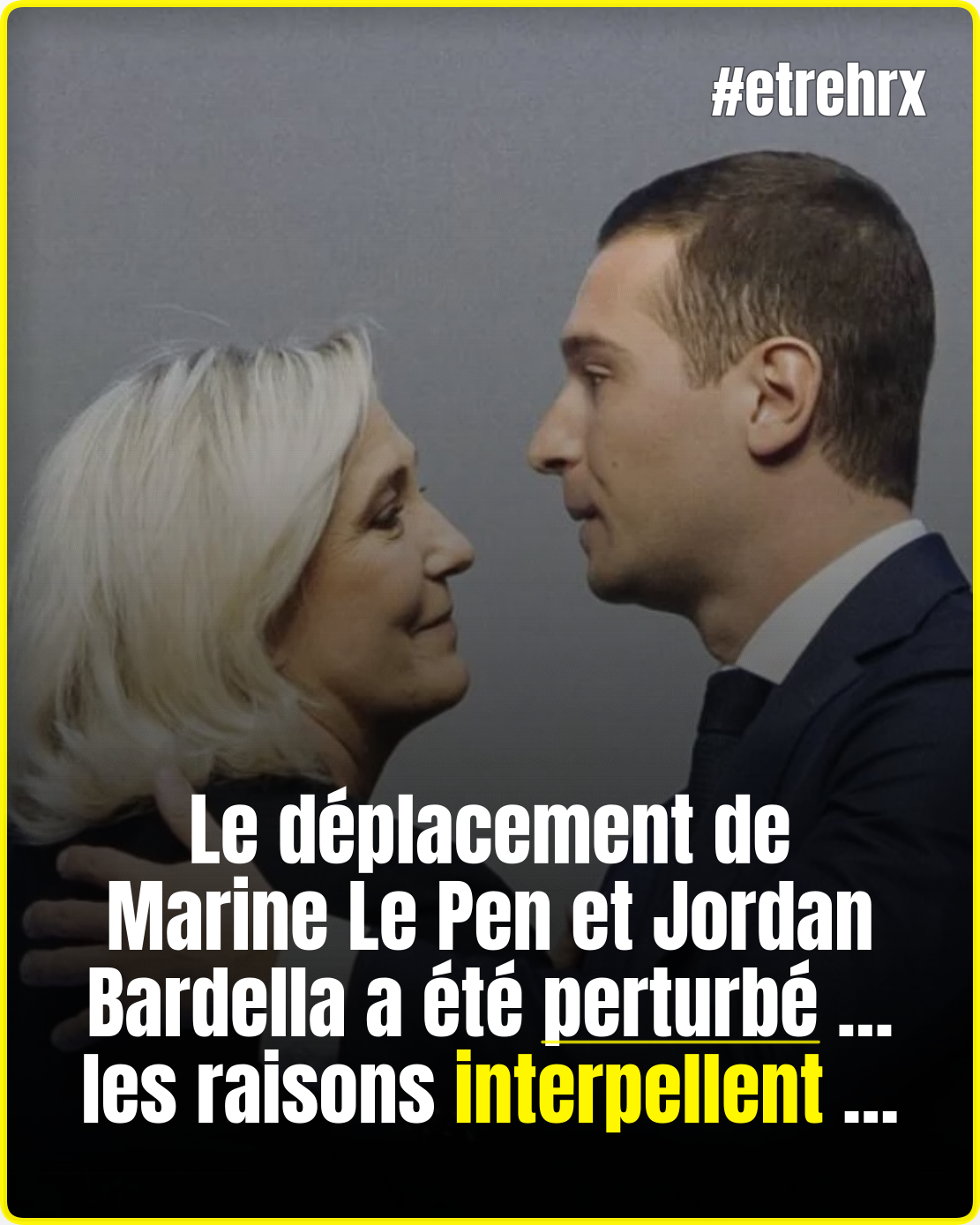 Programme écourté et déambulation annulée pour Marine Le Pen et Jordan Bardella…