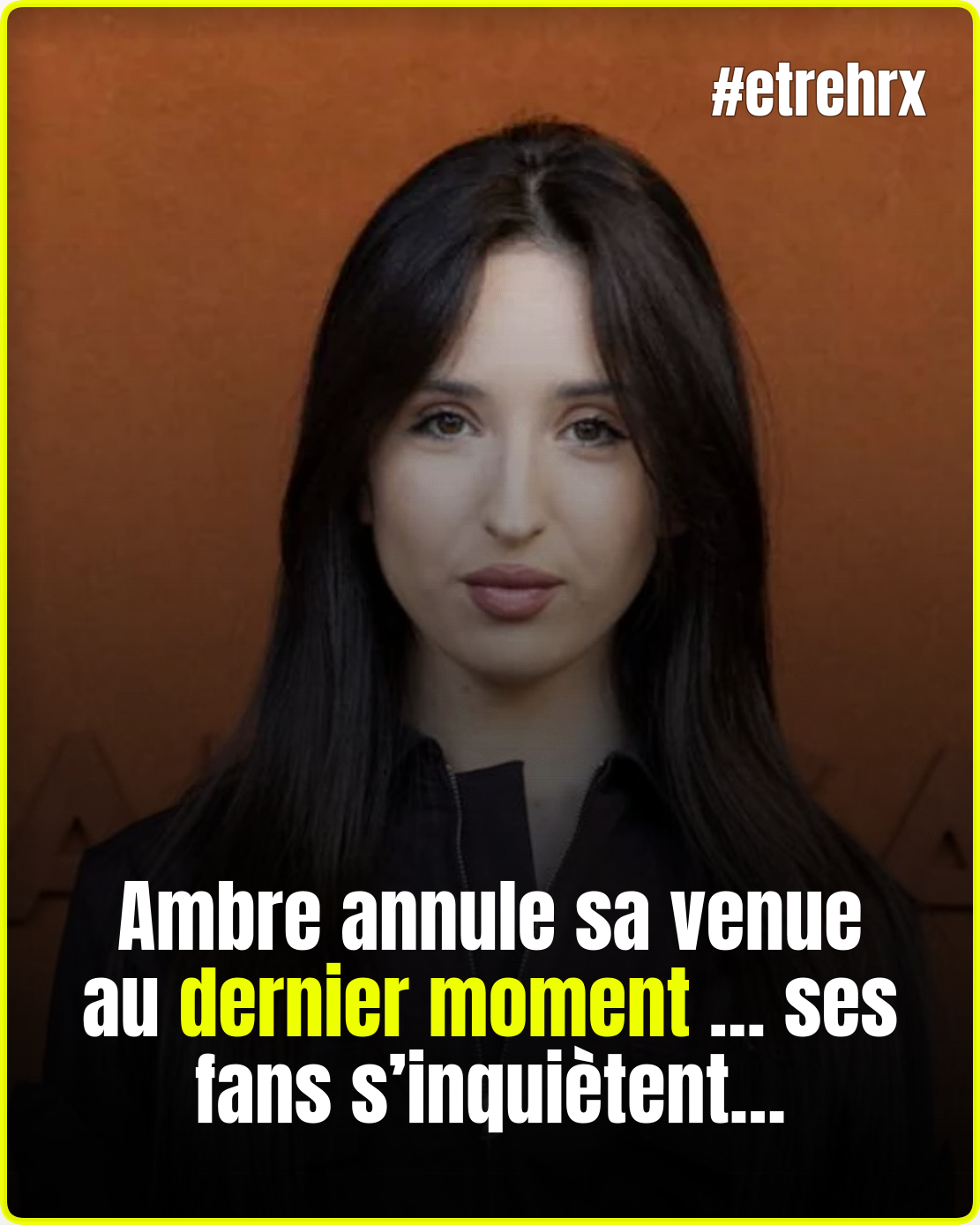 Ambre contrainte d’annuler un concert à la dernière minute pour raisons de santé…