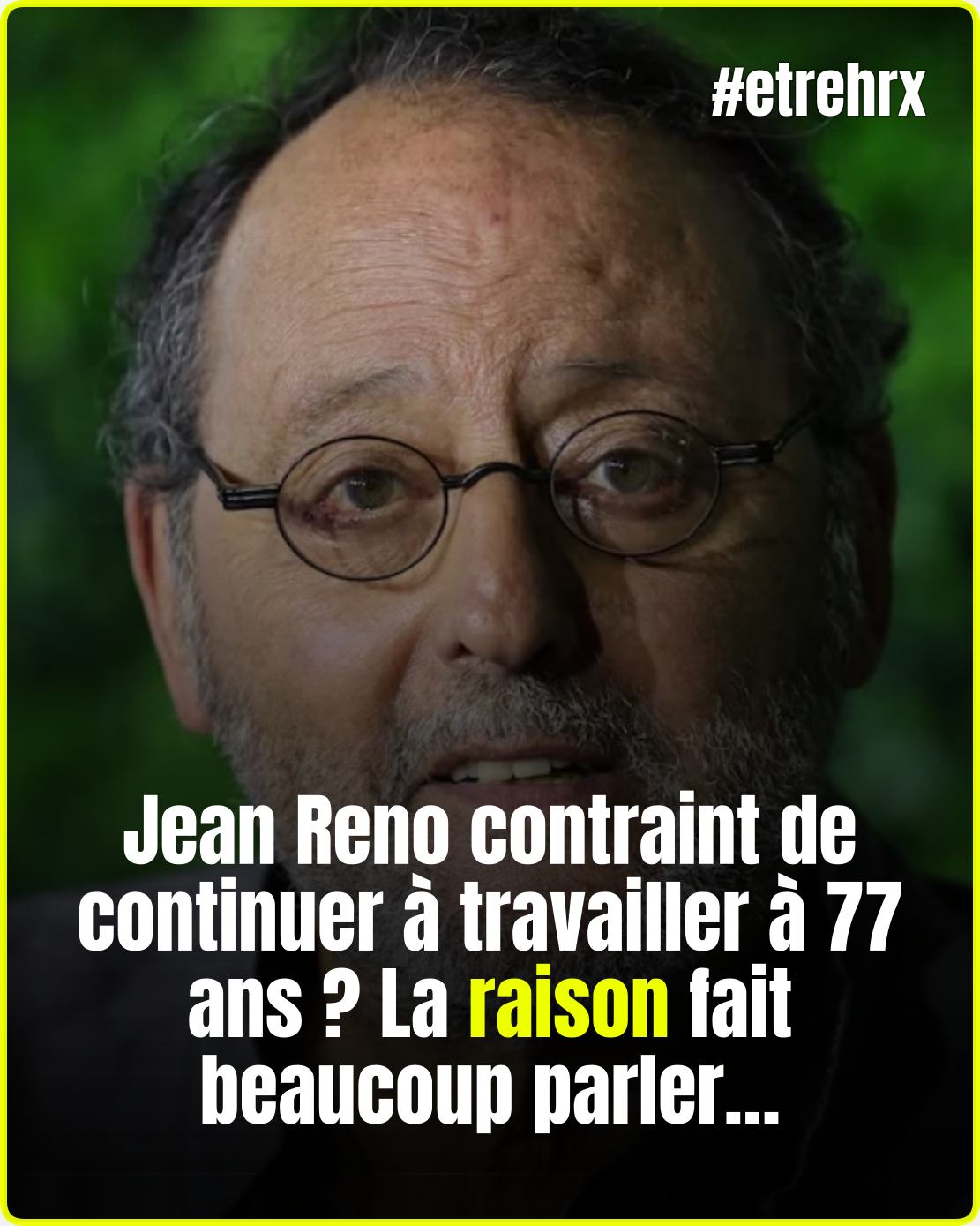 Jean Reno toujours au travail malgré ses 77 ans…
