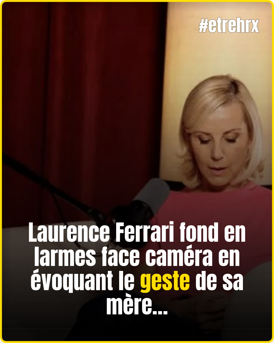 Laurence Ferrari craque en direct en revenant sur le drame qui a frappé sa famille…