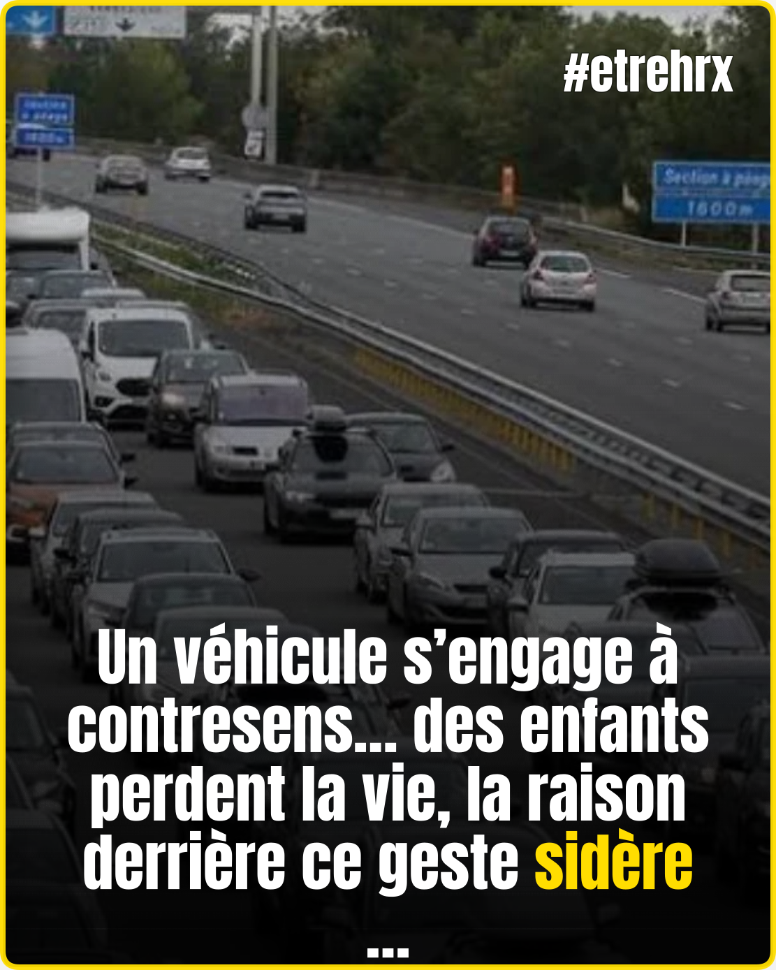 Elle prend la route à contresens avec des enfants…