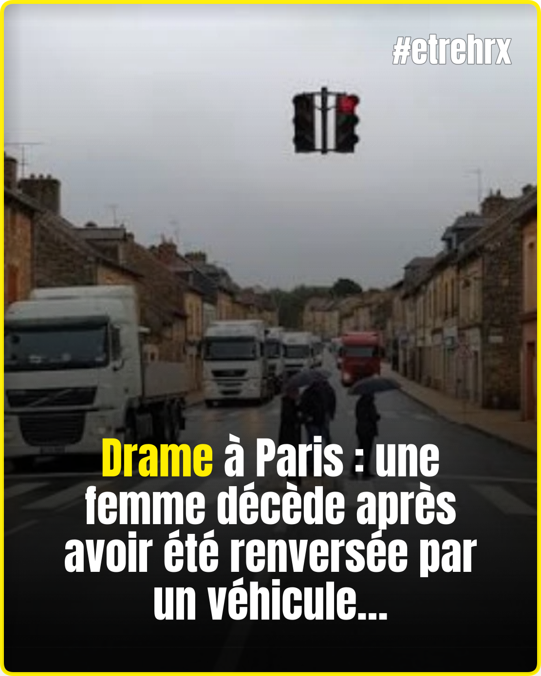 Terrible accident dans les rues de Paris : une femme perd la vie après avoir été percutée…