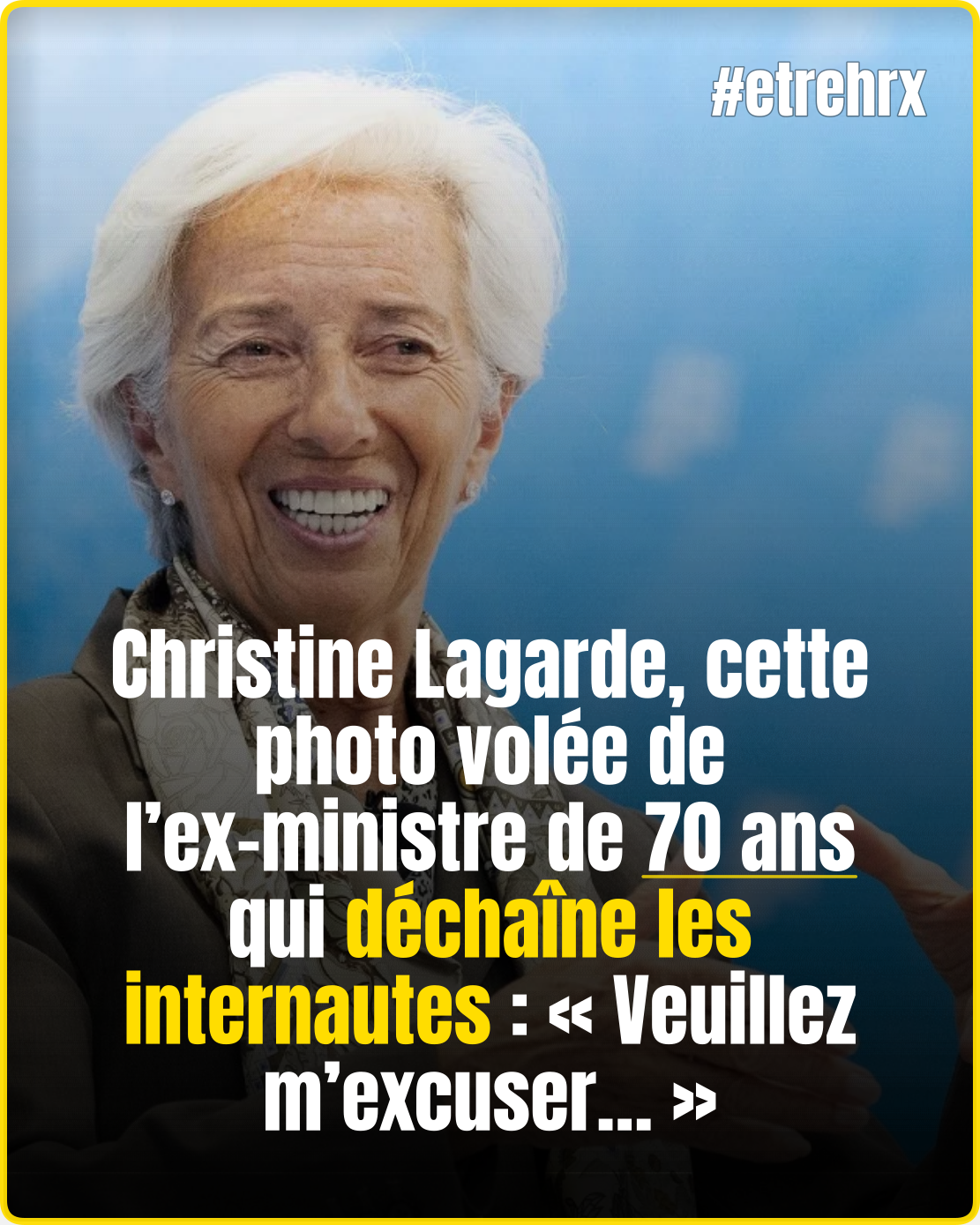 À 70 ans, Christine Lagarde apparaît sur un cliché qui enflamme les internautes…