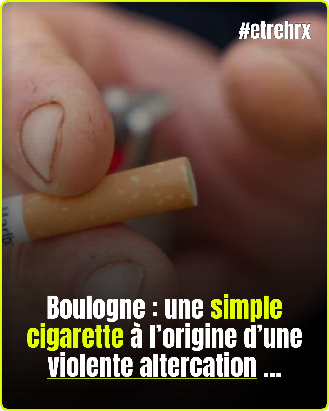 Il ne s’attendait certainement pas à ça pour une cigarette…