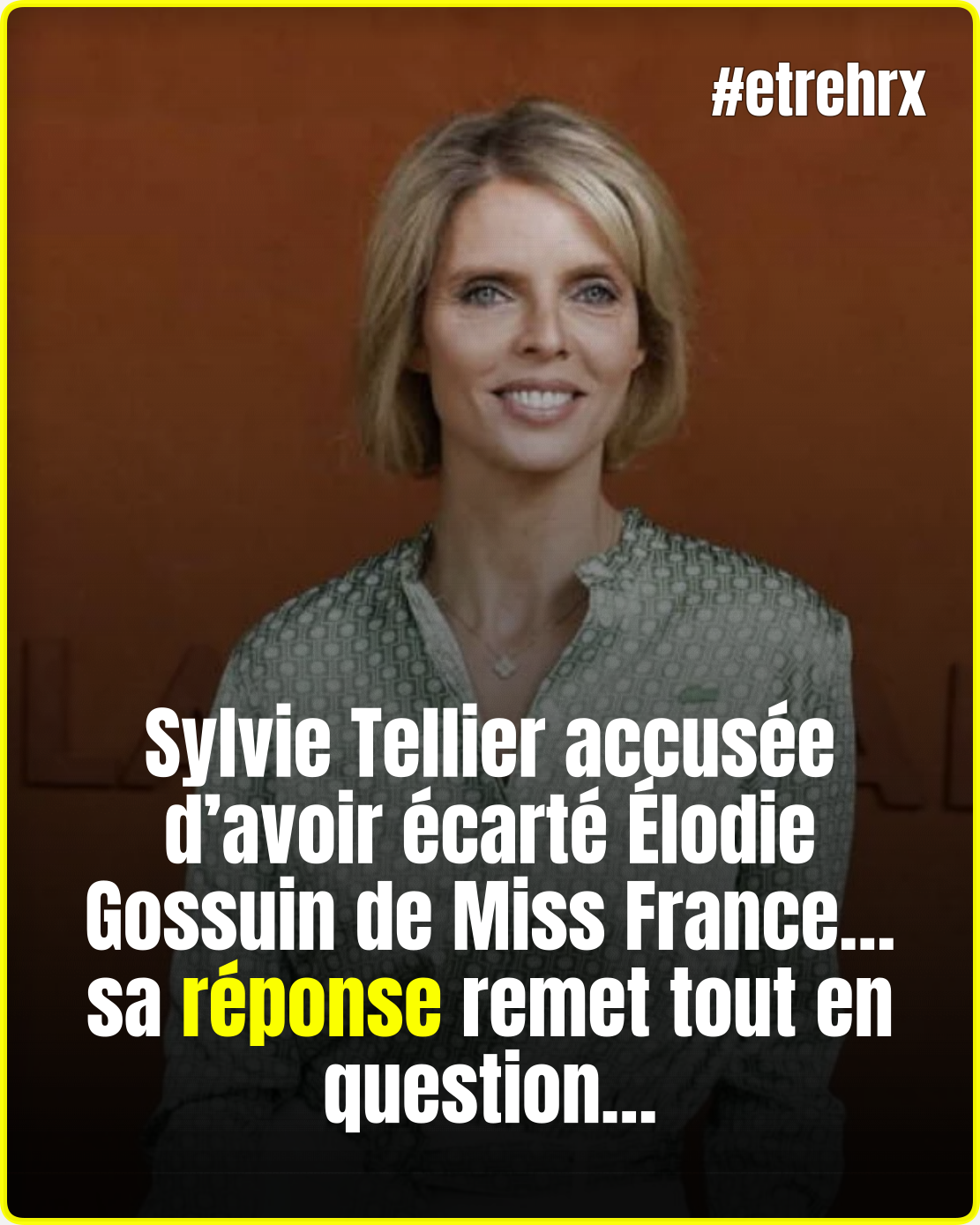 Sylvie Tellier brise le silence sur Élodie Gossuin...
