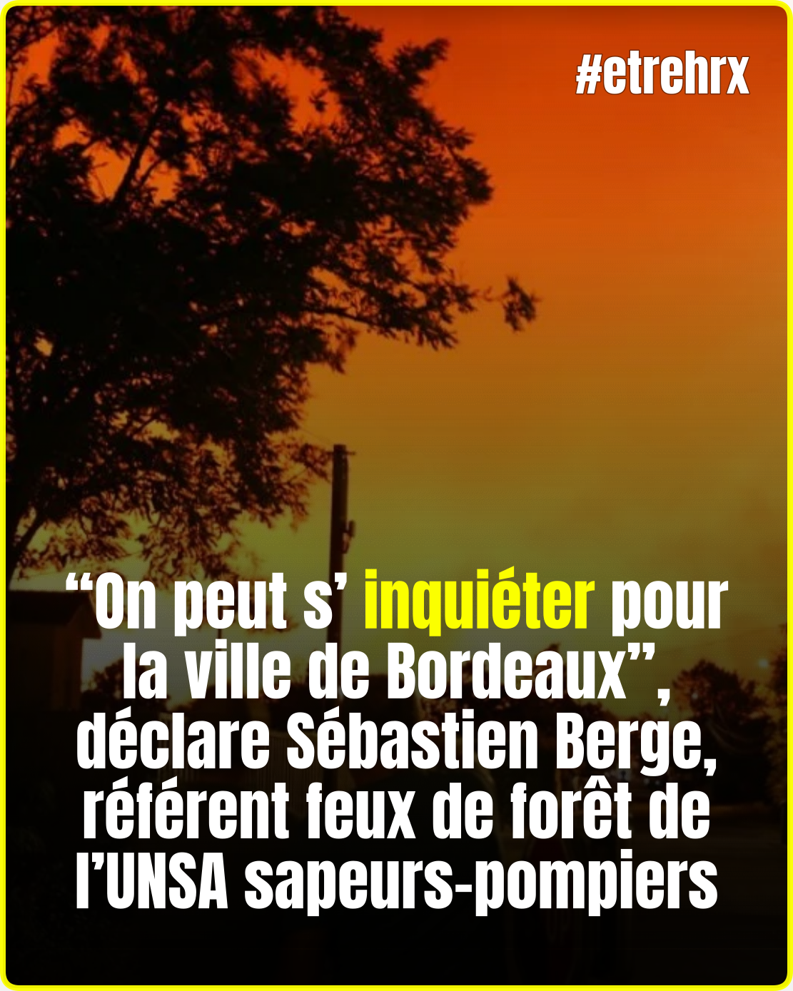 “On peut s’inquiéter pour la ville de Bordeaux”, déclare Sébastien Berge, référent