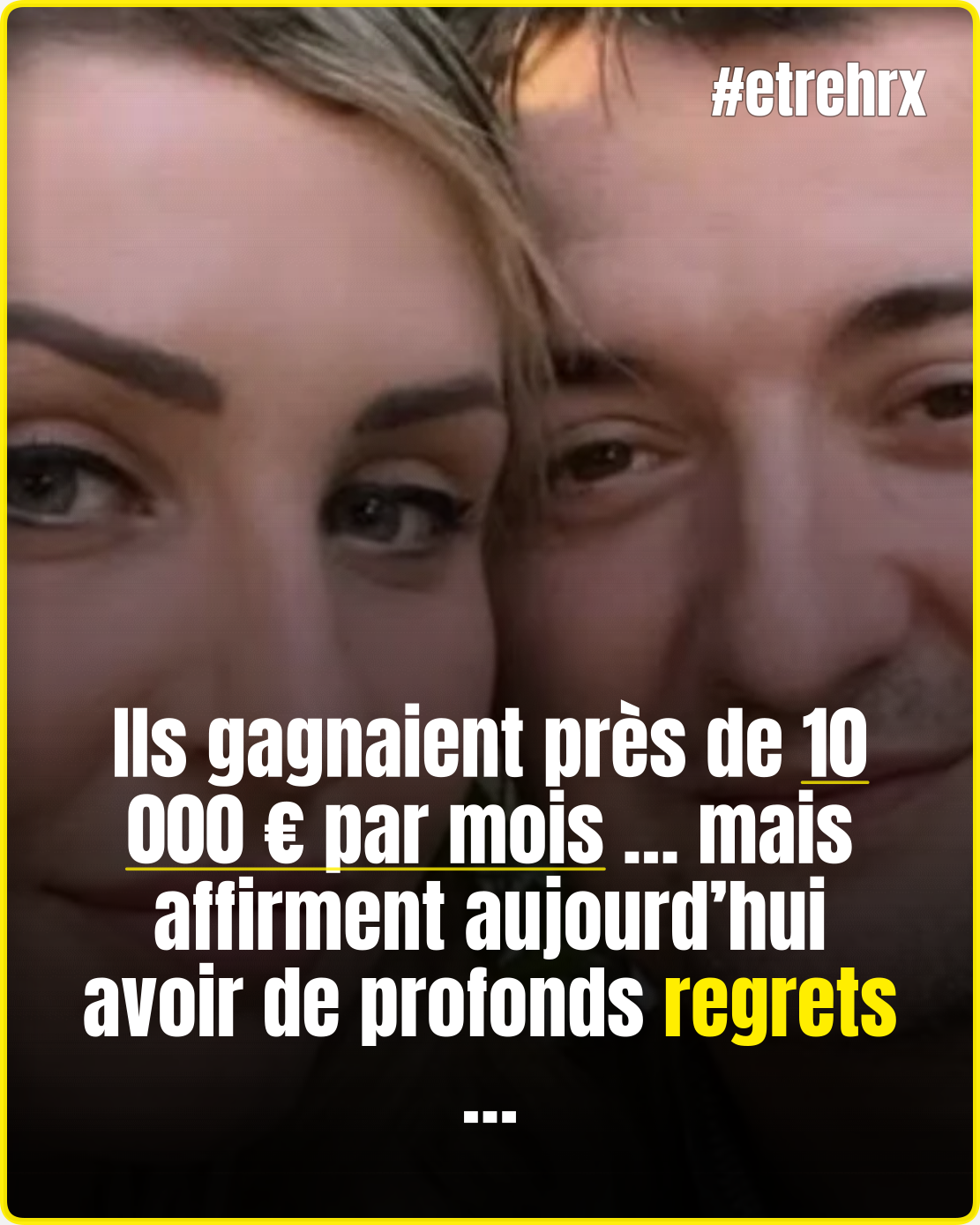 Amandine et Alexandre Pellissard regrettent leur passage dans le X : 10.000