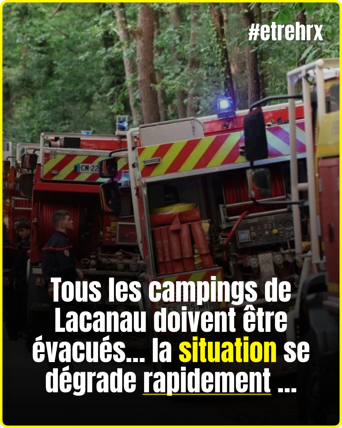 La préfecture de Gironde ordonne l’évacuation de tous les campings de Lacanau
