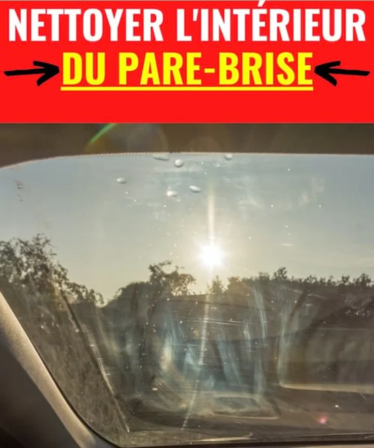 Cette astuce permet de nettoyer l’intérieur du pare-brise sans laisser la moindre trace…