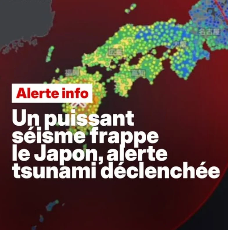 Après un séisme de forte magnitude, une alerte tsunami est lancée… la situation est suivie de près…
