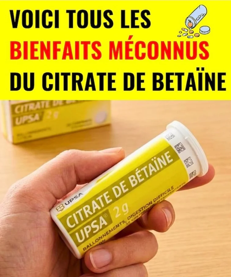 Il n&rsquo;aide pas seulement à digérer : tous les bienfaits du citrate de betaïne que vous ne savez pas