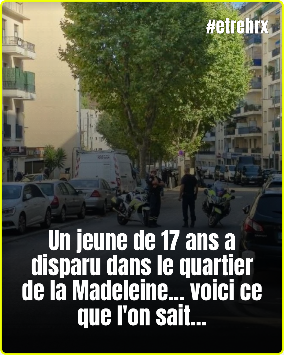 Ce que l’on sait sur la disparition d’un adolescent de 17 ans