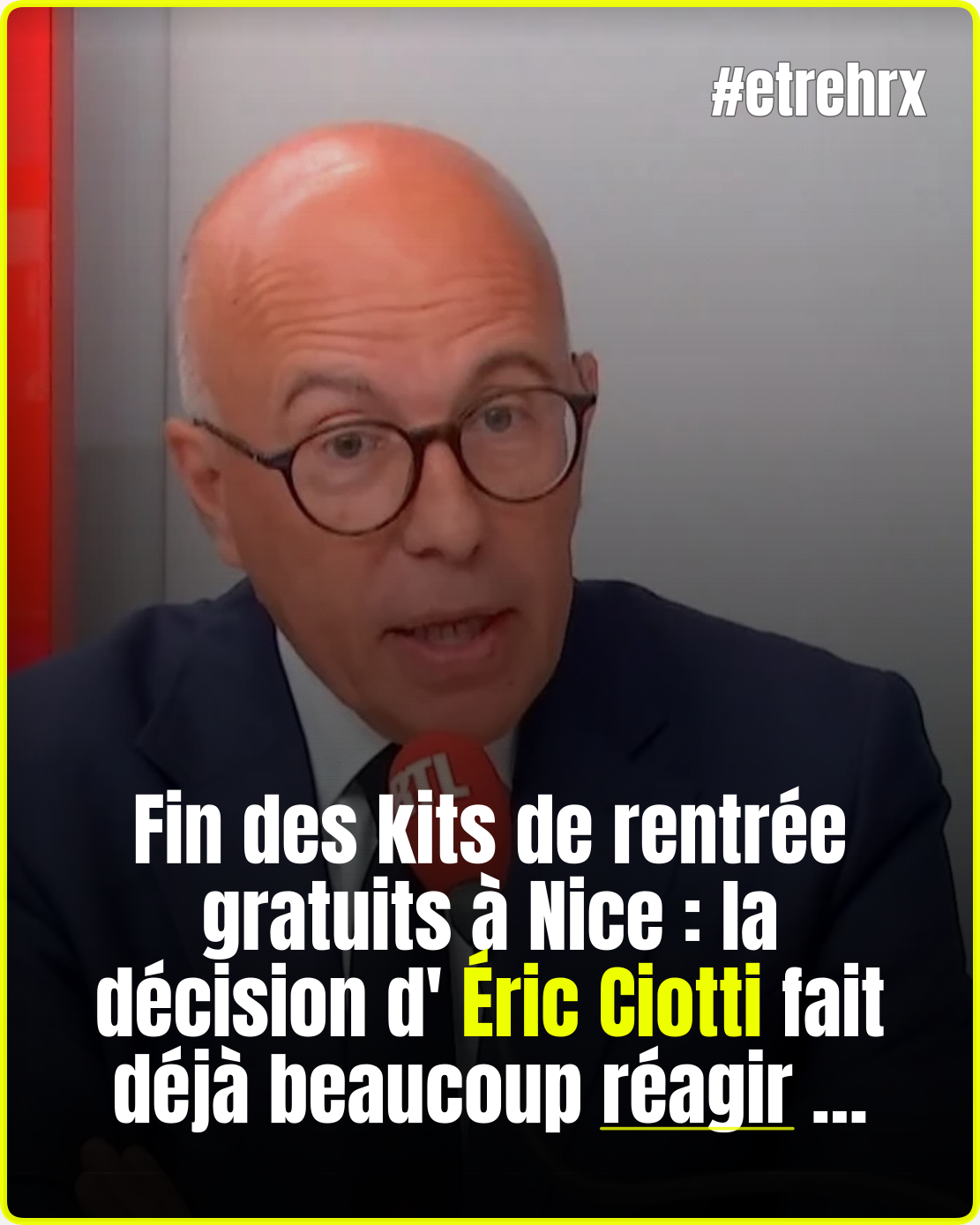 Rentrée des classes à Nice: Éric Ciotti arrête la distribution des «