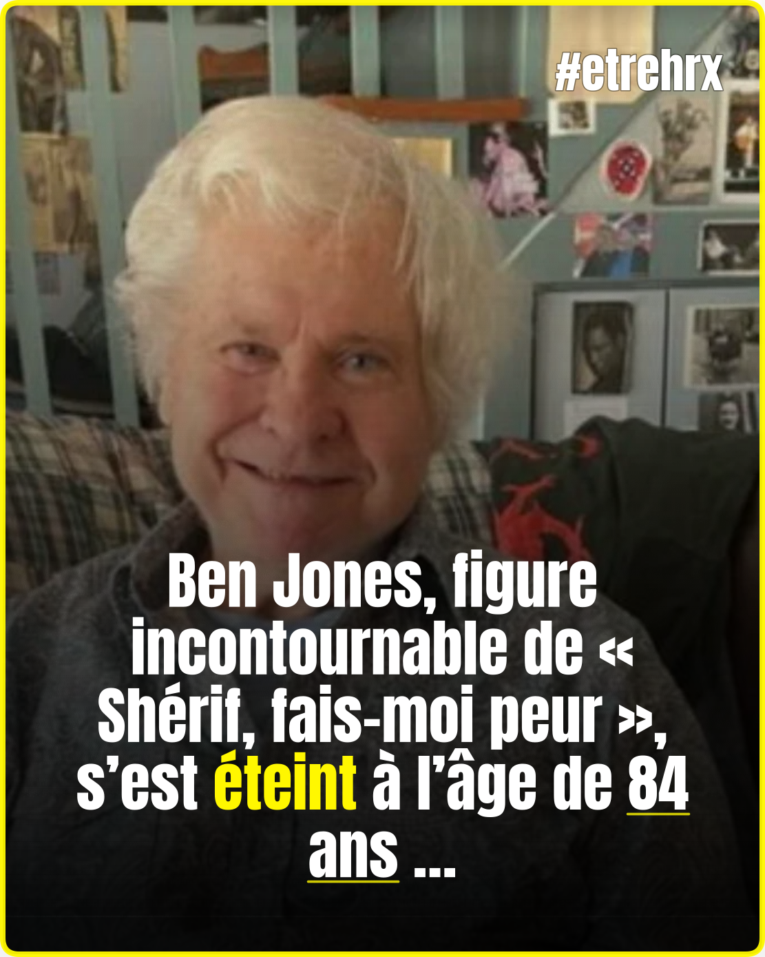 Décès de Ben Jones, acteur de la série culte Shérif, fais moi