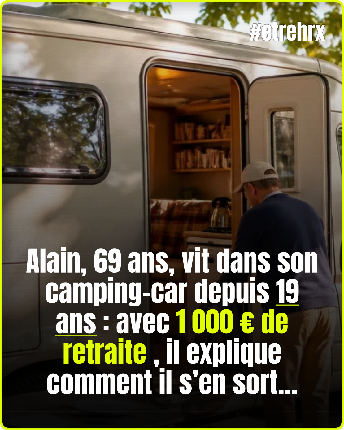 Alain, 69 ans, vit dans son camping-car depuis 19 ans : «