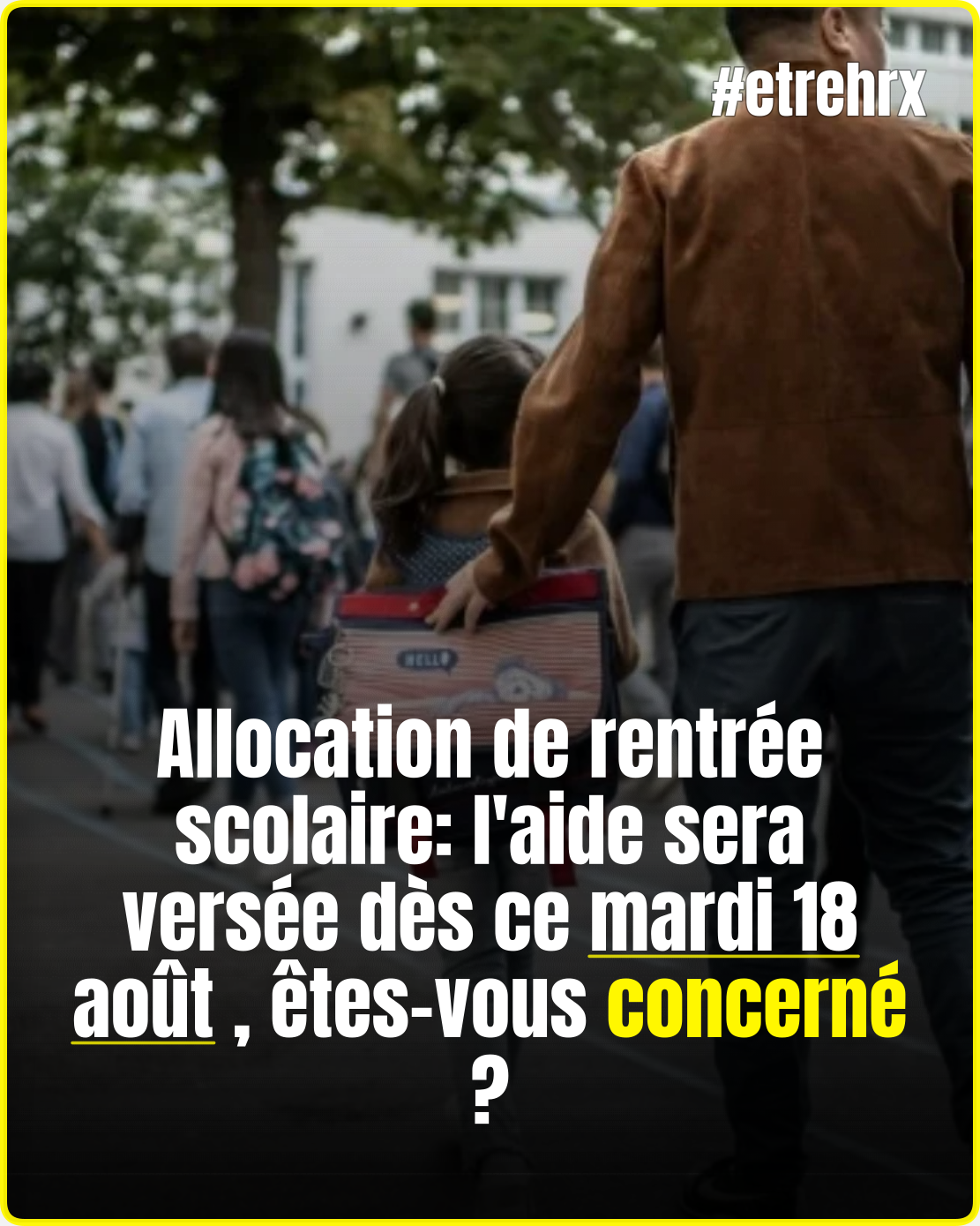 Allocation de rentrée scolaire: l’aide sera versée dès ce mardi 18 août,