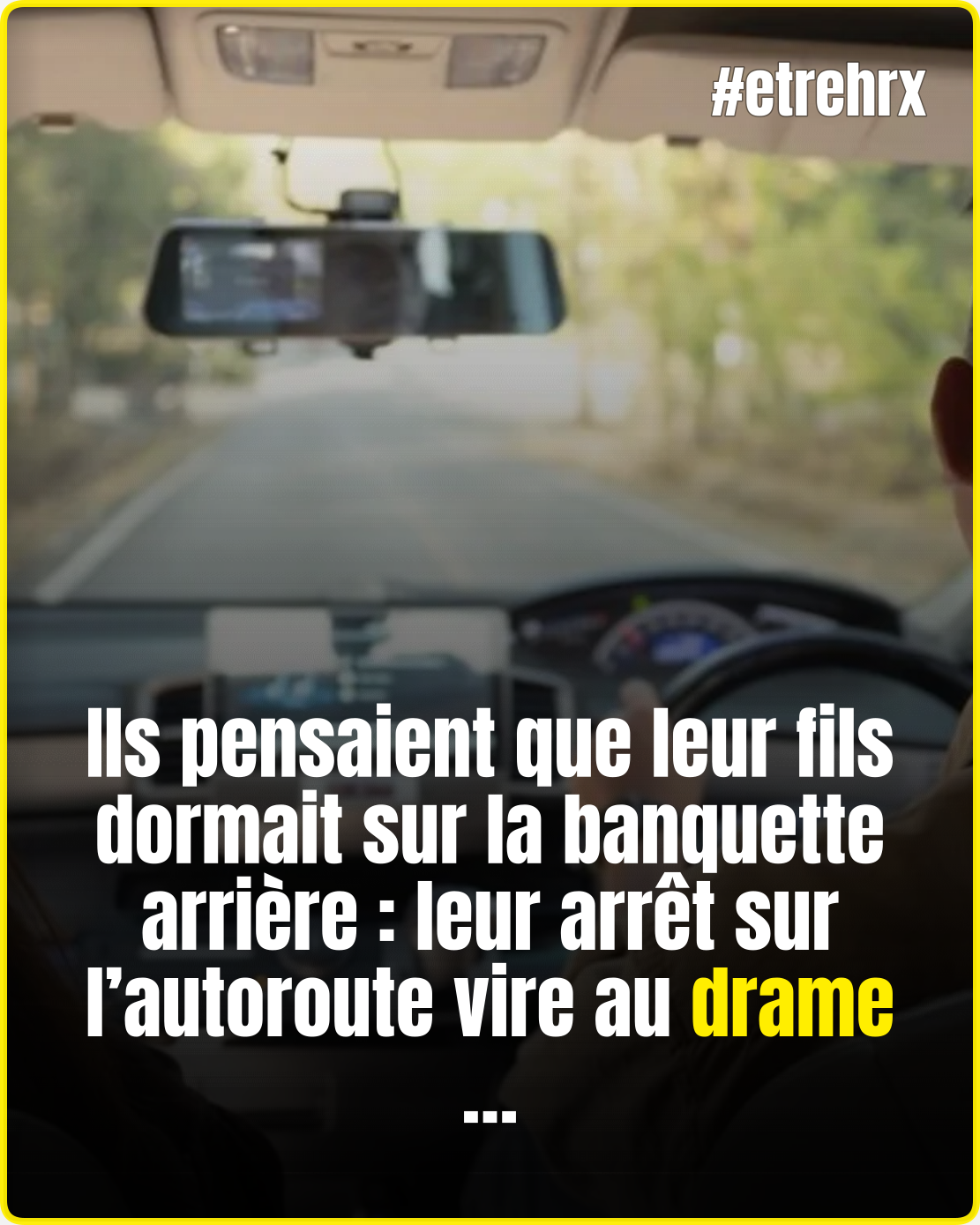 Ils pensaient qu’il dormait tranquillement : des parents s’arrêtent sur une aire