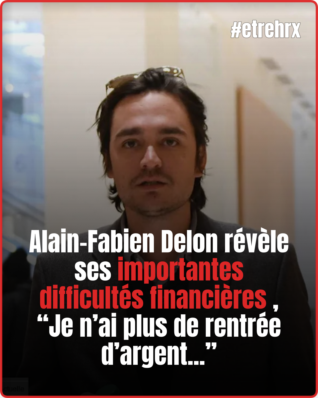 Alain-Fabien Delon confronté à des difficultés financières, il n'en dort plus la nuit...