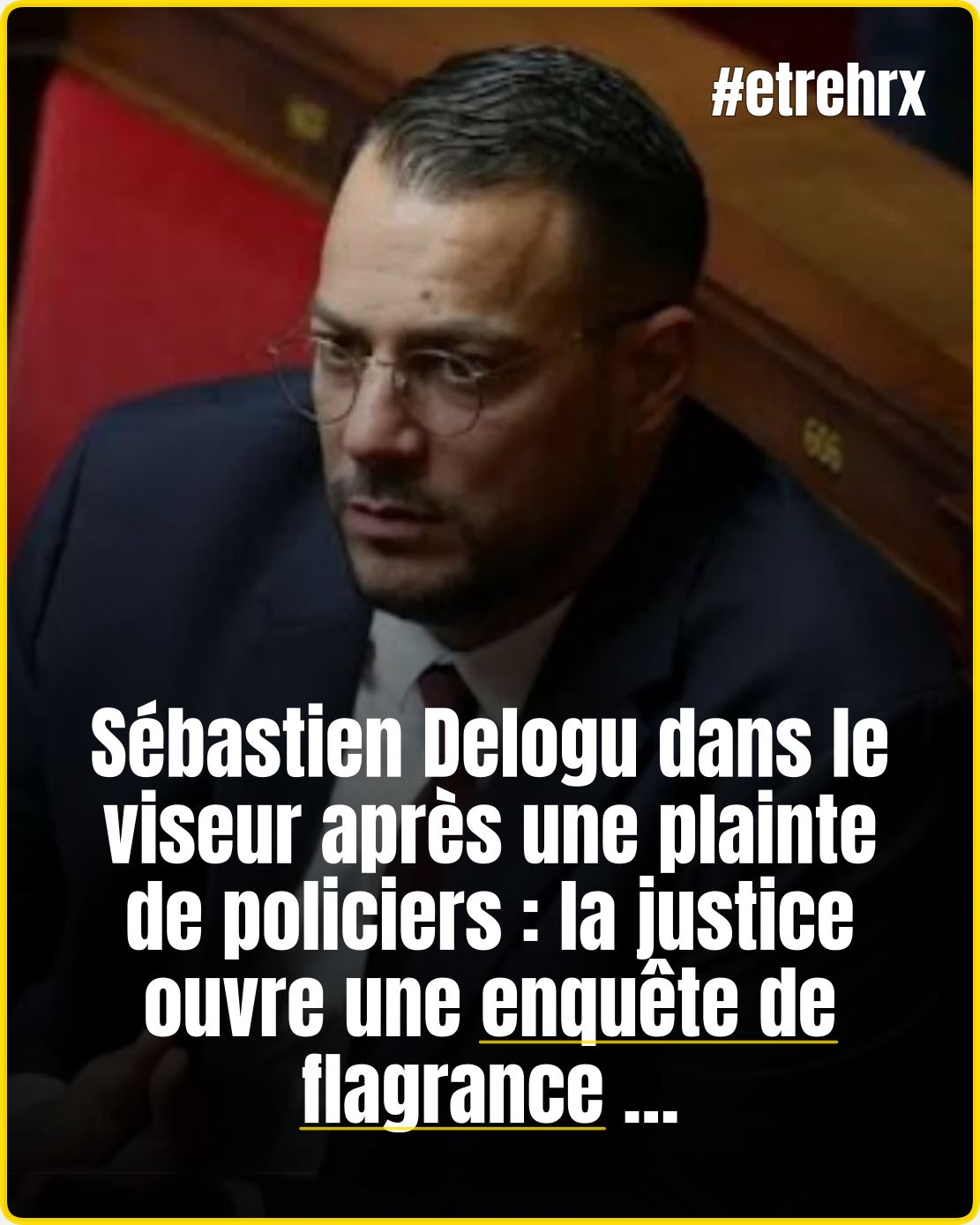 Le député LFI Sébastien Delogu visé par une plainte de policiers pour