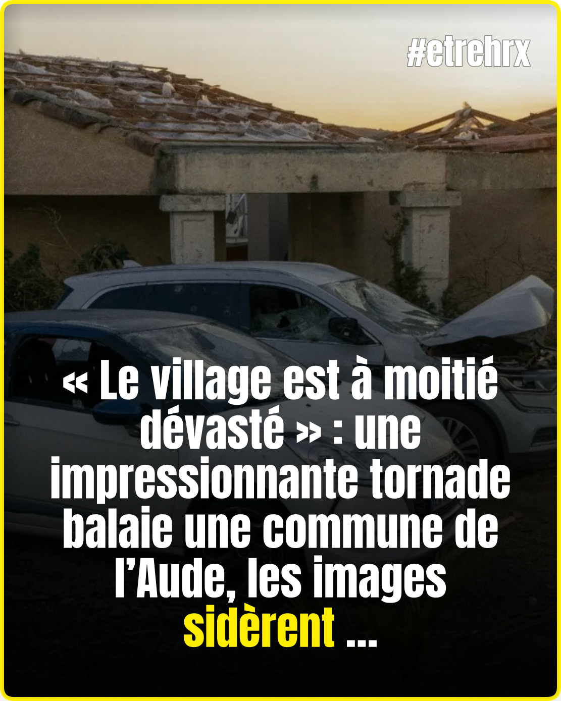 « Le village est à moitié dévasté »: les images de l’impressionnante