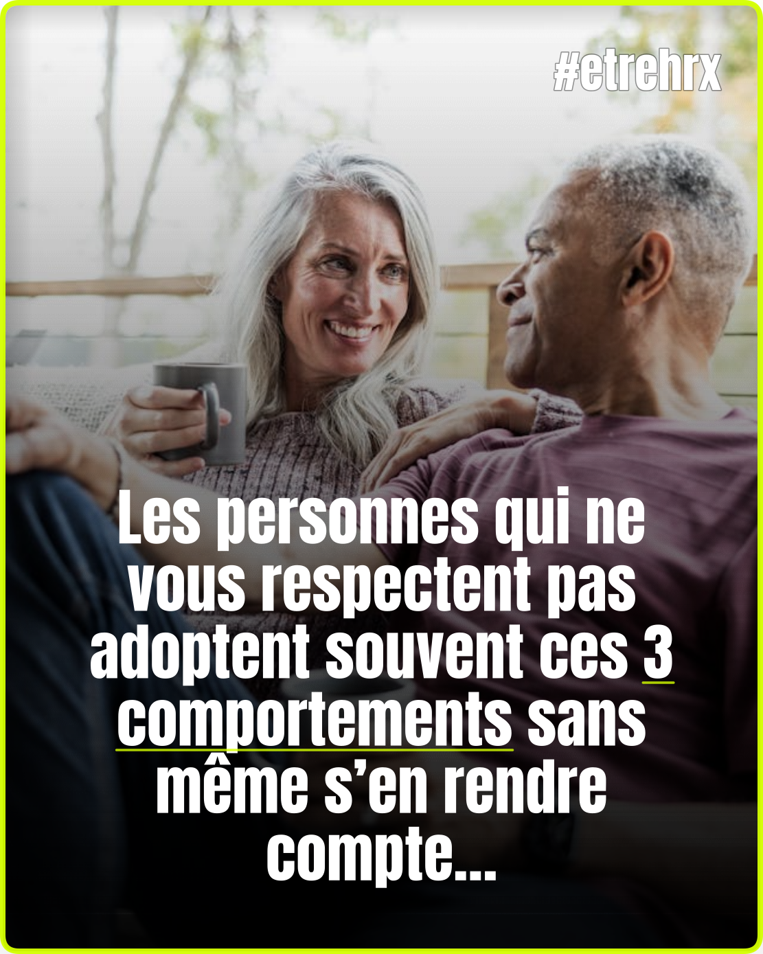 Les personnes qui ne vous respectent pas ont souvent ces 3 comportements, selon un psychologue
