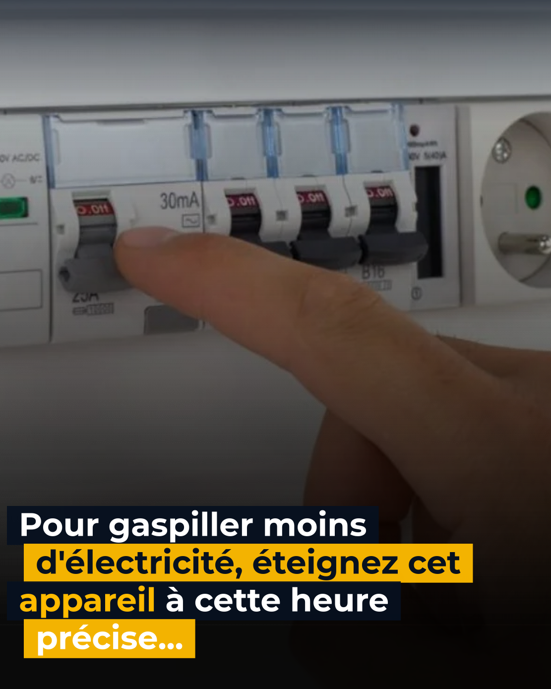 Pour gaspiller moins d&rsquo;électricité, éteignez cet appareil à cette heure précise…